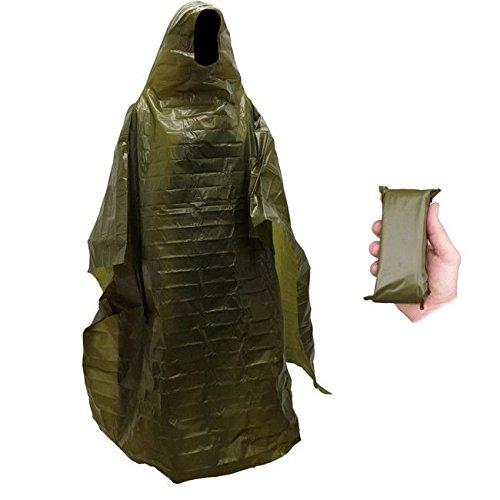 Lightweight Rain Gear Poncho Emergency Survival Cover Shelter Norwegian Military Surplus