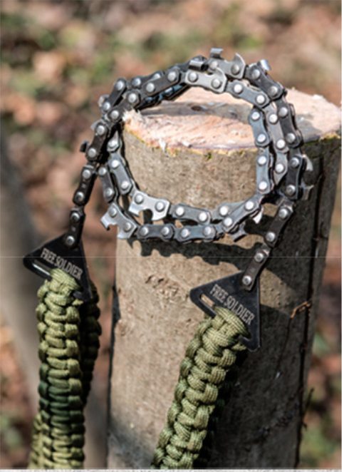 Pocket Chainsaw with Paracord Handle