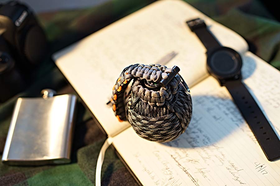 Holtzman’s Survival Kit Paracord Grenade The #1 Best 48 Tool Emergency kit