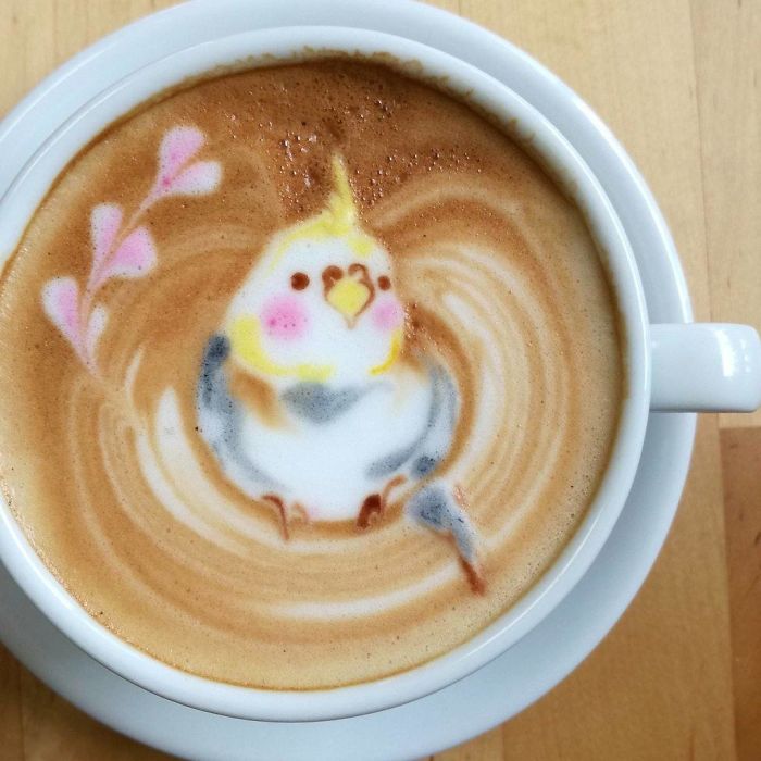 30 Pics Of Amazing Bird Latte Art By Japanese Artist