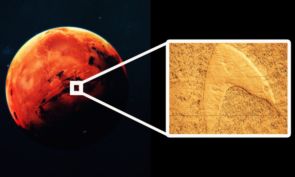 NASA Probe Finds Star Trek Logo On The Surface Of Mars