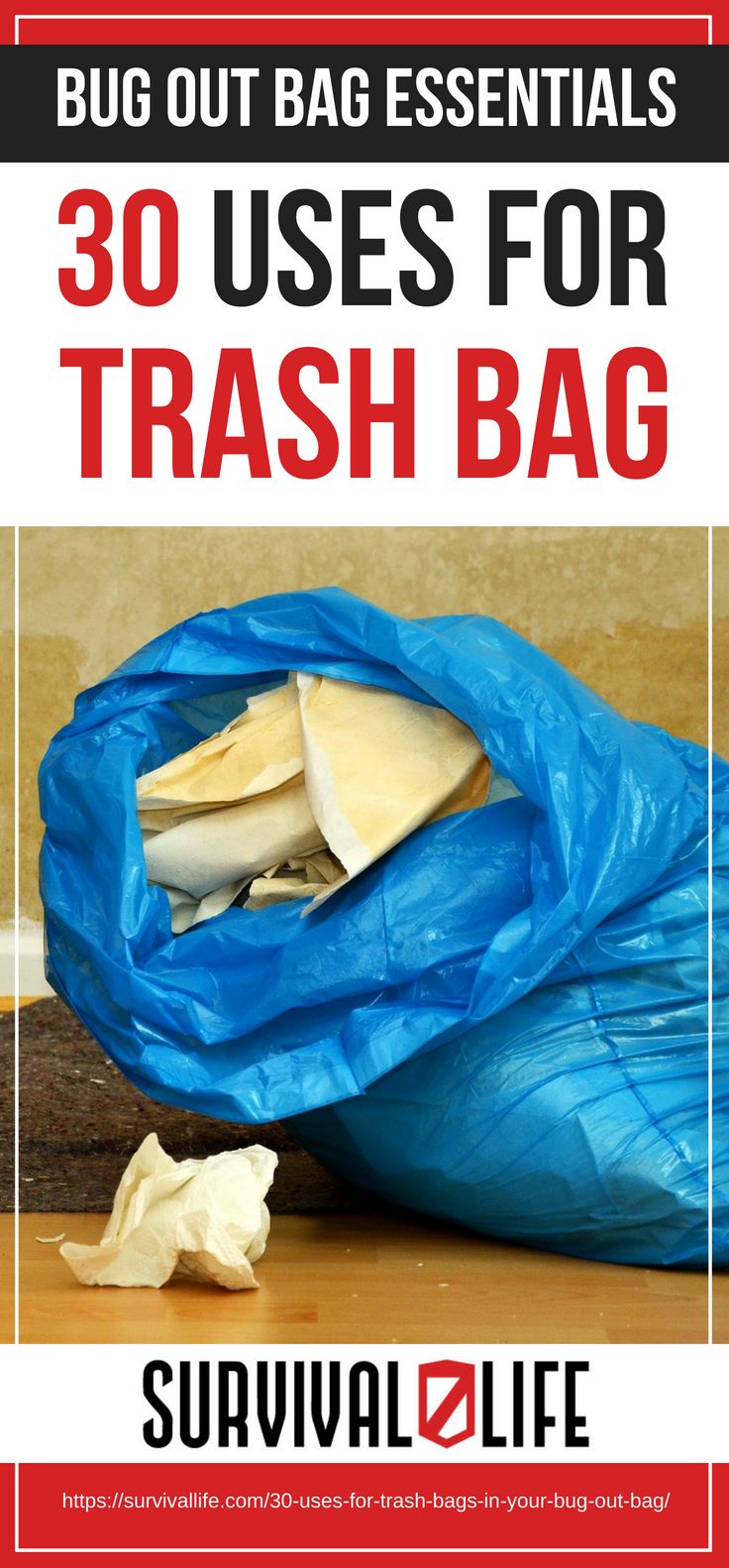 30 Uses For Trash Bags | Bug Out Bag Essentials
