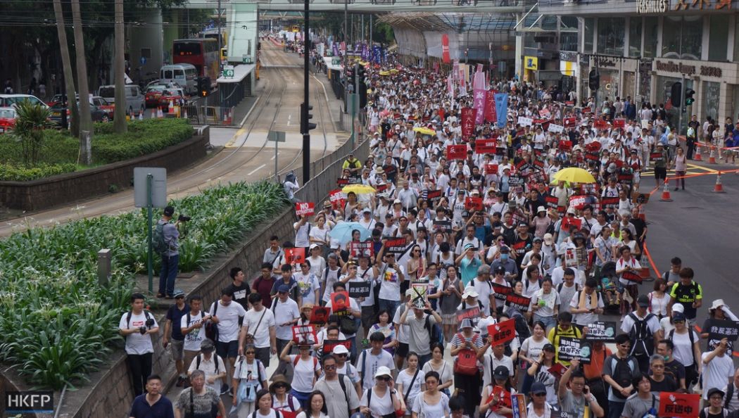 Over a million attend Hong Kong demo against controversial extradition law, organisers say