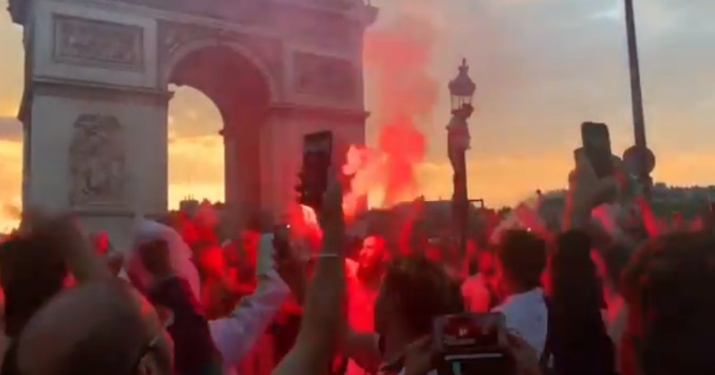 FRANCE: ALGERIAN FOOTBALL FANS RIOT, WIELD CHAINSAWS, LOOT STORES